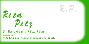rita pilz business card